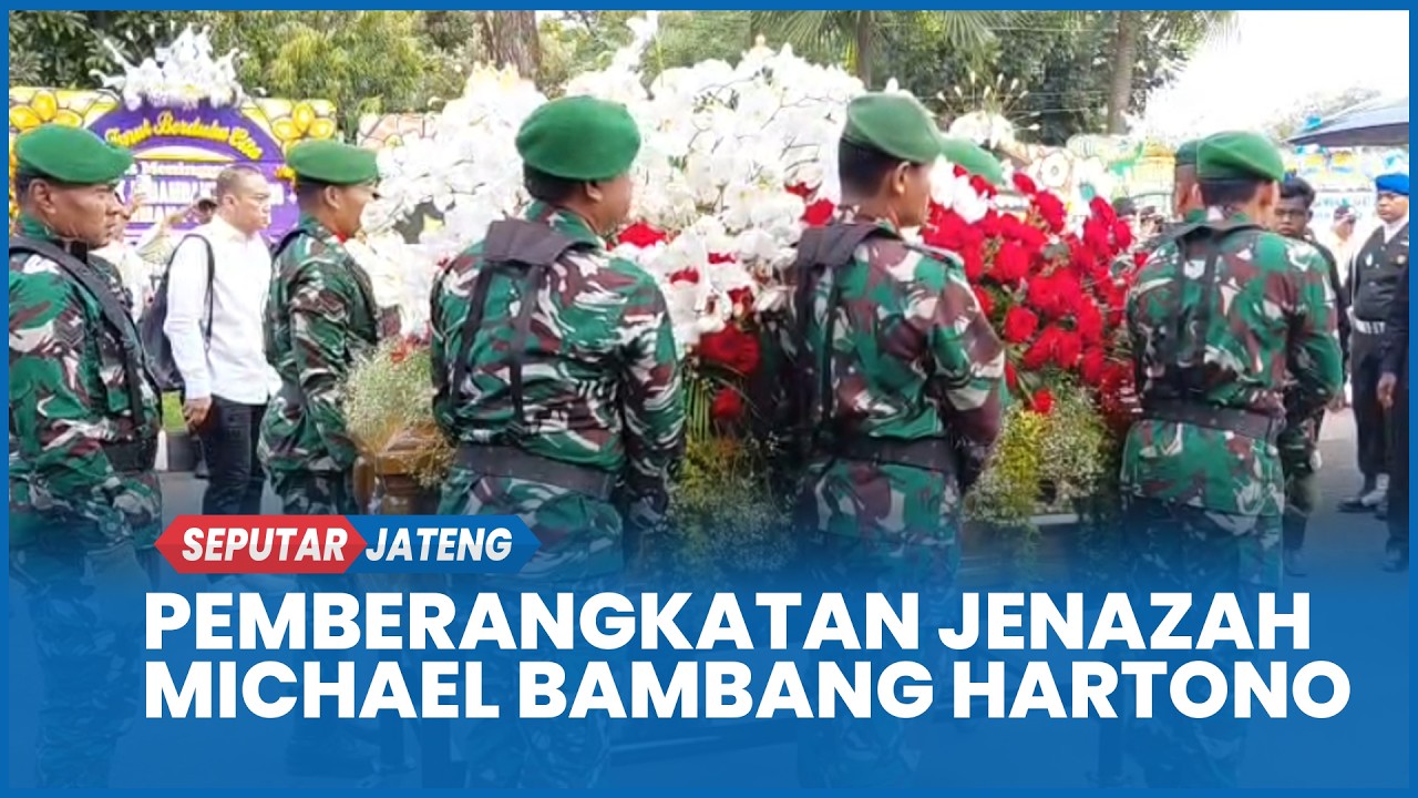 Pemberangkatan Jenazah Michael Bambang Hartono ke Peristirahatan Terakhir di Rembang dari Kudus