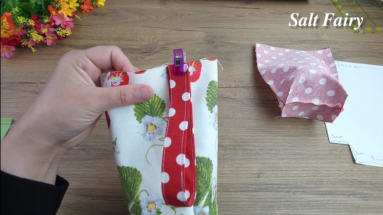 Using the same pattern, I’m making hundreds of water bottle carriers.