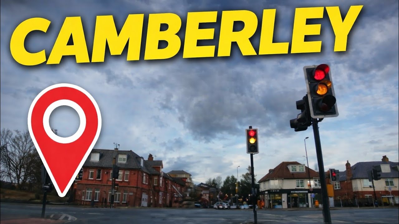 Drive Through Camberley UK 🇬🇧 | Town Centre & High Street Tour (HD) #drive