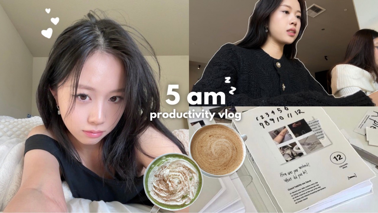 5 AM Productivity VLOG | cafe dates, fall mornings, cooking cozy meals, pumpkin patch, etc. 🍂⏰