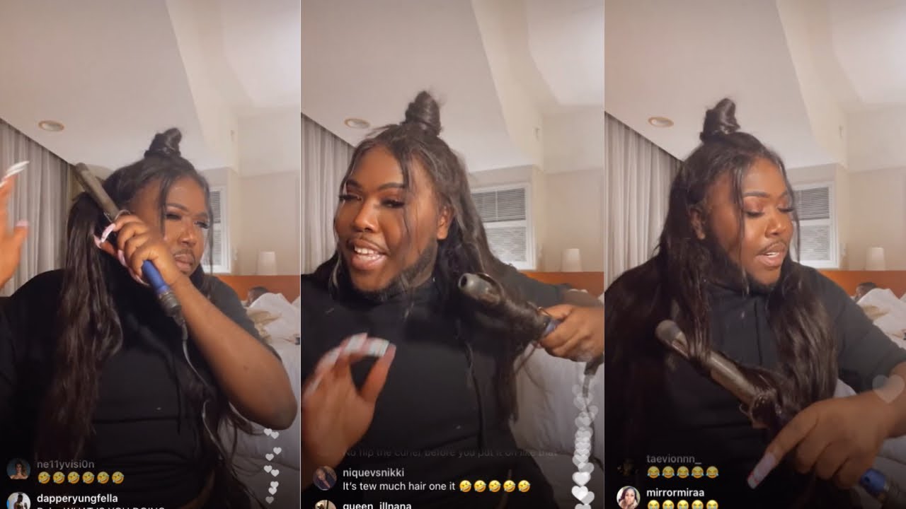SAUCY SANTANA STRUGGLES TO DO HIS HAIR on IG LIVE🤣🤣🤣 *must watch*