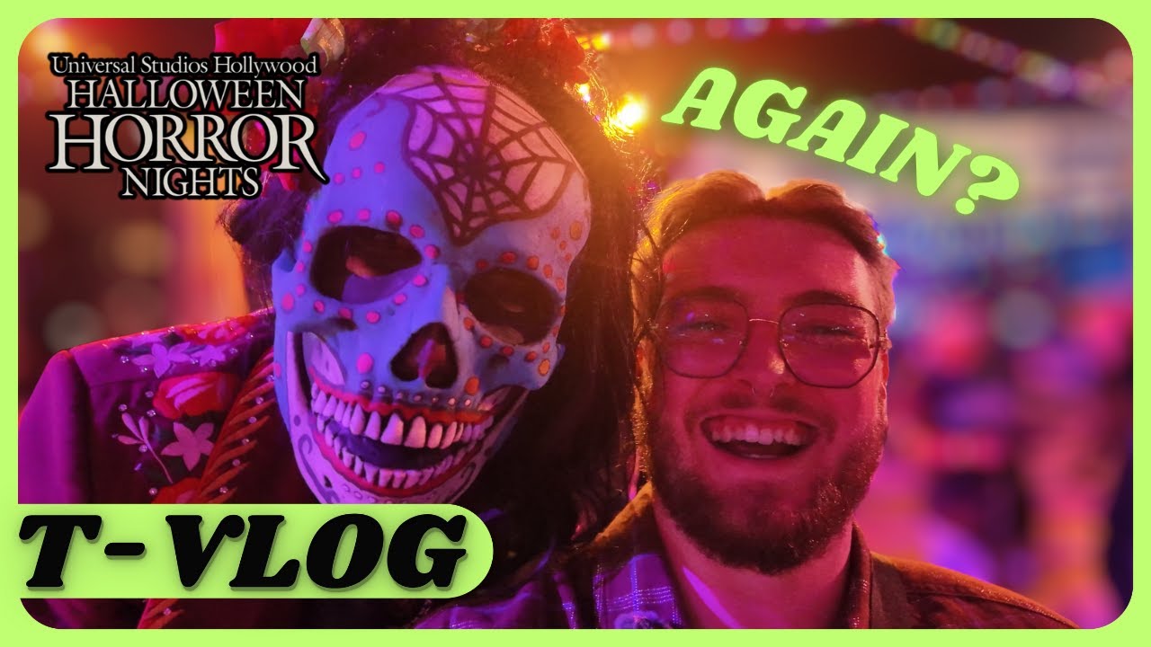 HHN 2025 Food Tour 🎃 | Trying Scary Good Snacks & Drinks at Halloween Horror Nights | T-VLOG:2