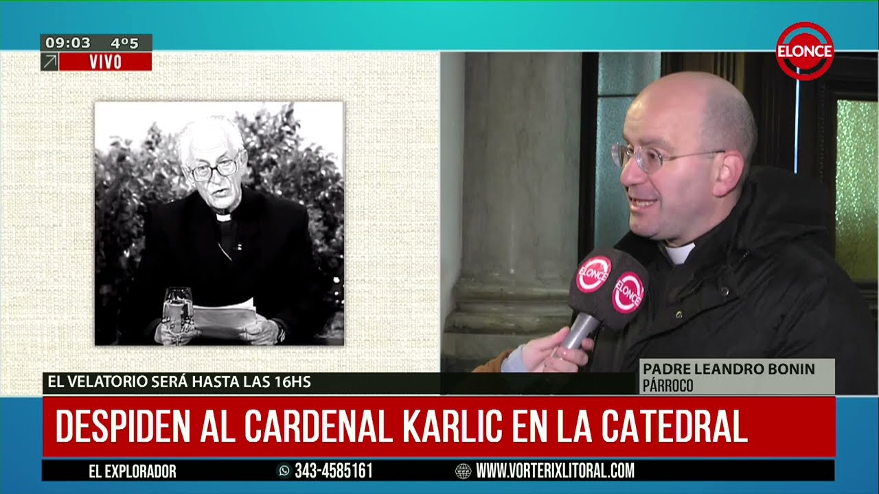 Despiden al Cardenal Karlic, sus restos serán sepultados en la Catedral de Paraná