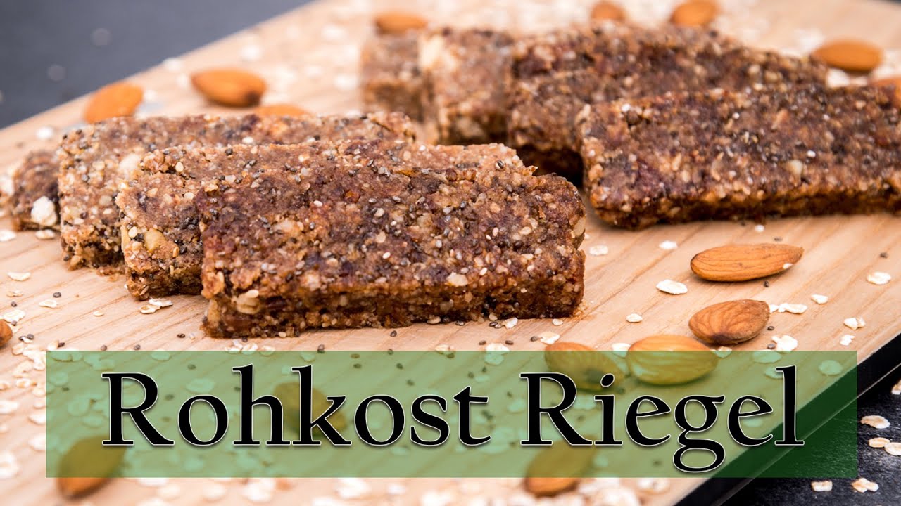 Hafer-Nuss Riegel rohvegan f&uuml;r unterwegs!