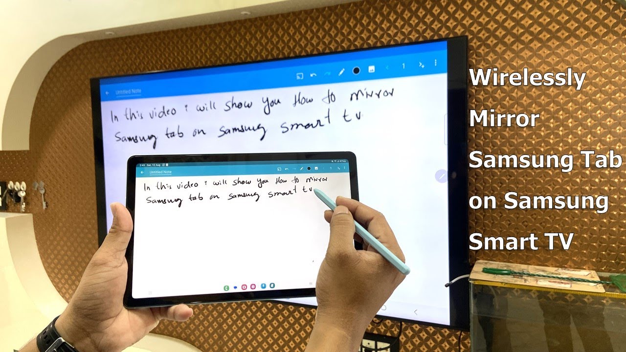 Как беспроводным способом дублировать экран Samsung Tab на Samsung Smart TV (без приложения)