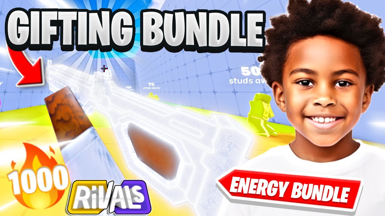 GIFTING MY 6 YEAR OLD BROTHER THE NEW ENERGY BUNDLE IN ROBLOX RIVALS