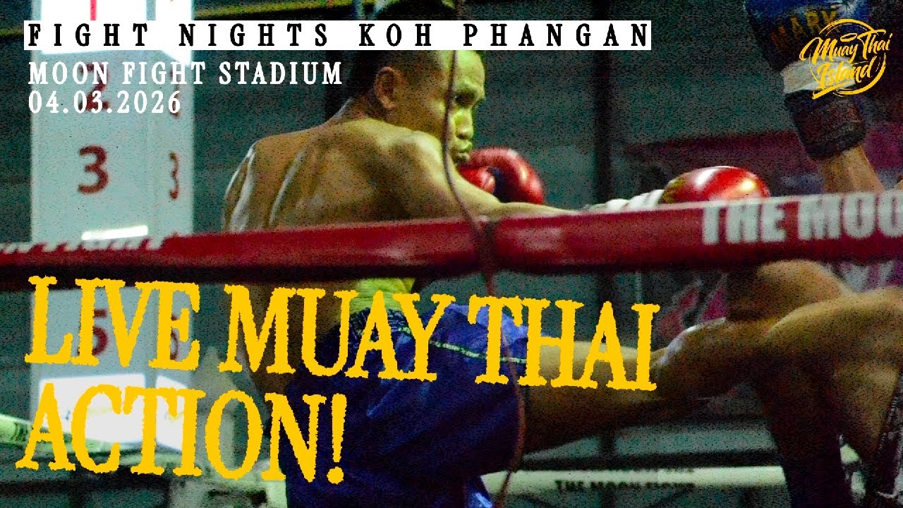 LIVE! 🔴 Muay Thai Fight Night from Moon Fight Stadium in Koh Phangan  - 4 March 2026