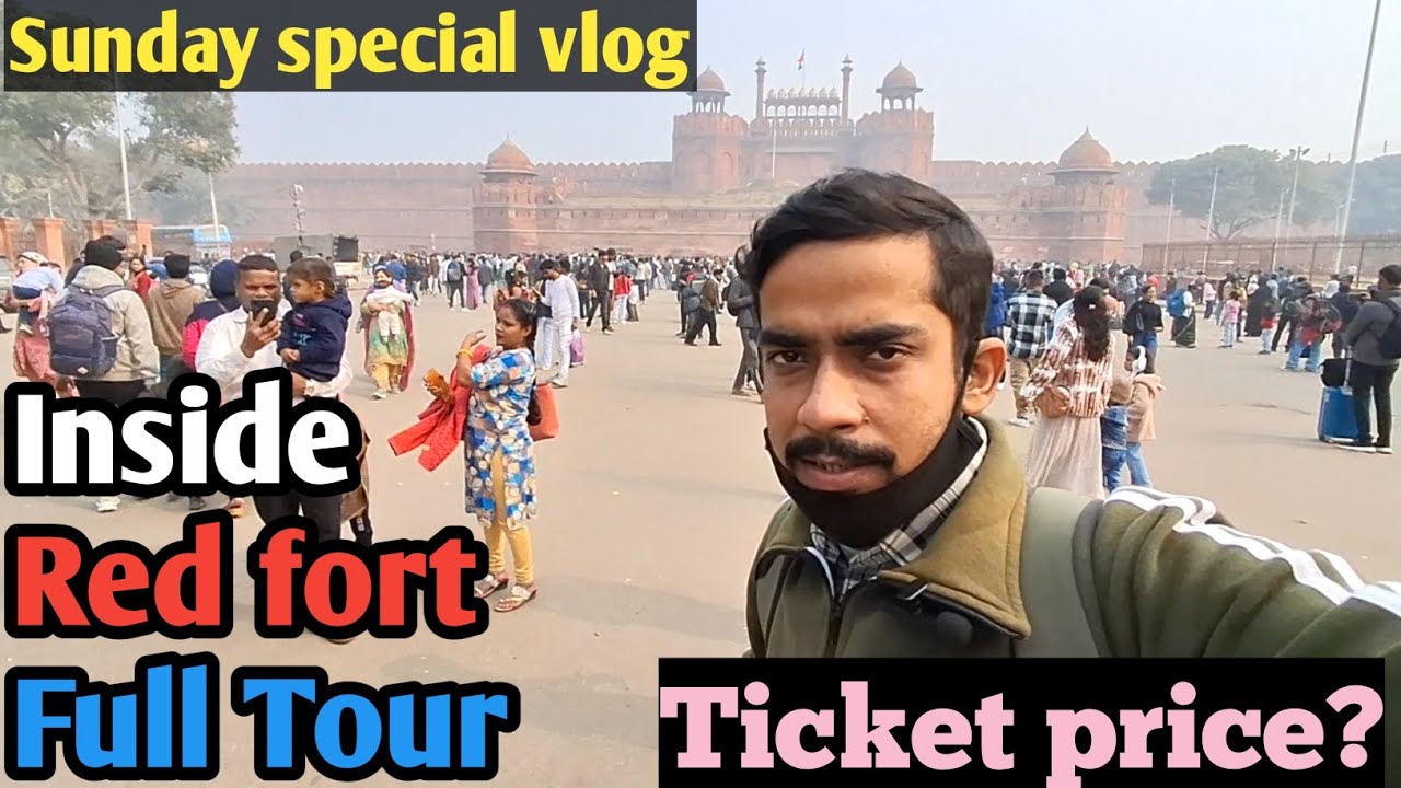Sunday special Red fort vlog New delhi || itne bade fort me kya kya hai 🫨