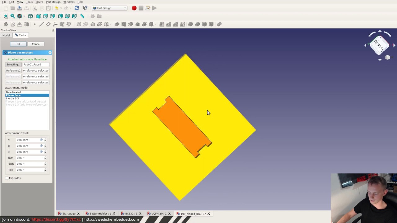 KiCad Footprint Editor: making a footprint with 3d model in FreeCAD