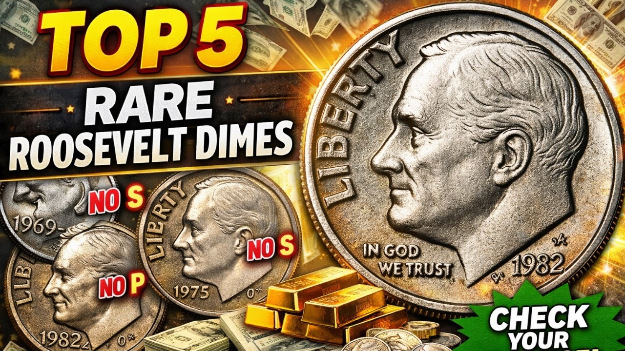 Top 5 Most Valuable Roosevelt Dimes in Circulation Worth Big Money!
