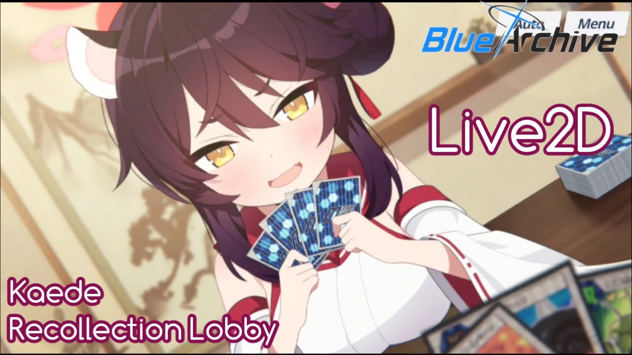 [Blue Archive] Kaede (Live2D) Recollection Lobby