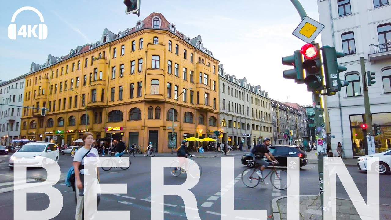 🇩🇪 Berlin Cycling 2021 Treptow, Neukölln, Kreuzberg, Mitte, Prenzlauer berg 4K ASMR 3D sounds