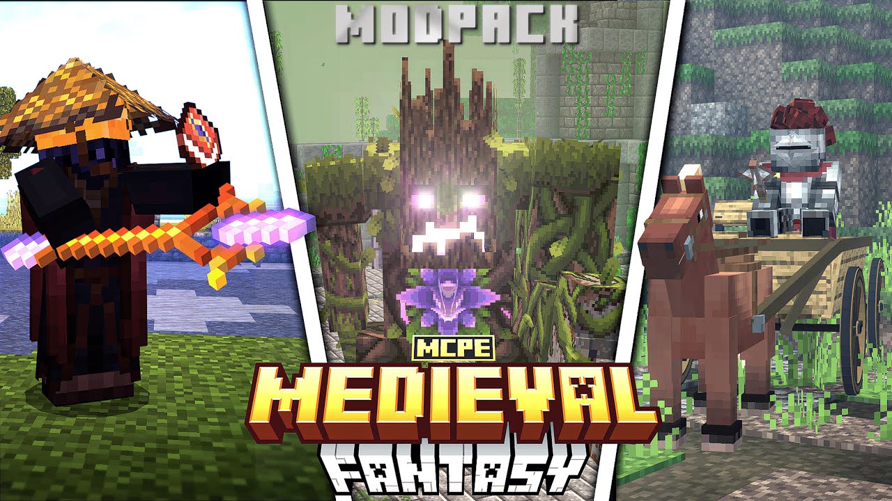 BEST RPG Medieval Fantasy Survival Addons for MCPE 1.21+