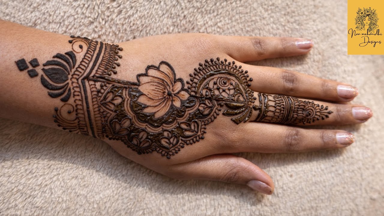 Back hand mehandi design # astatic mehandi design # Naa mehandi designs 