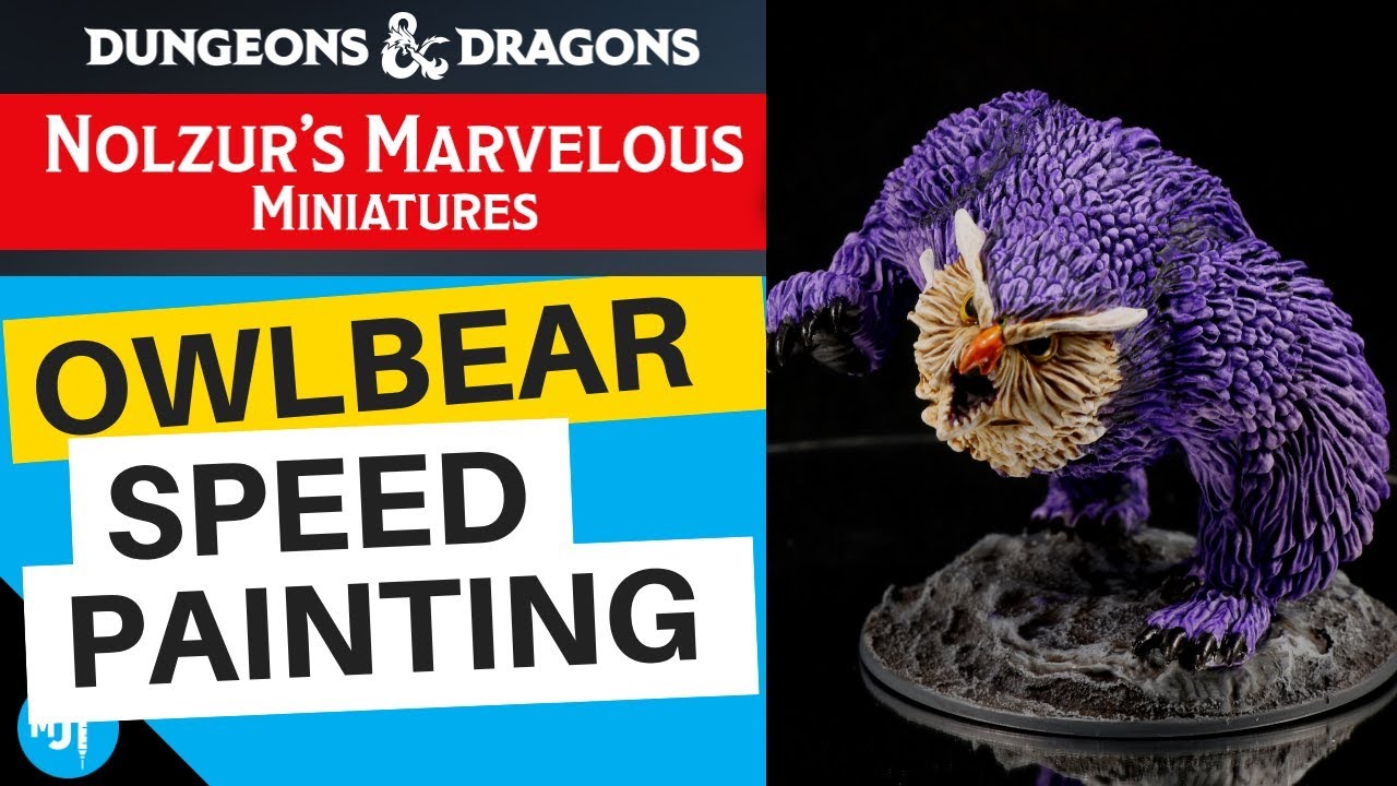 How To Paint A D&D Owlbear | Wizkids Nolzur's Marvelous Miniatures