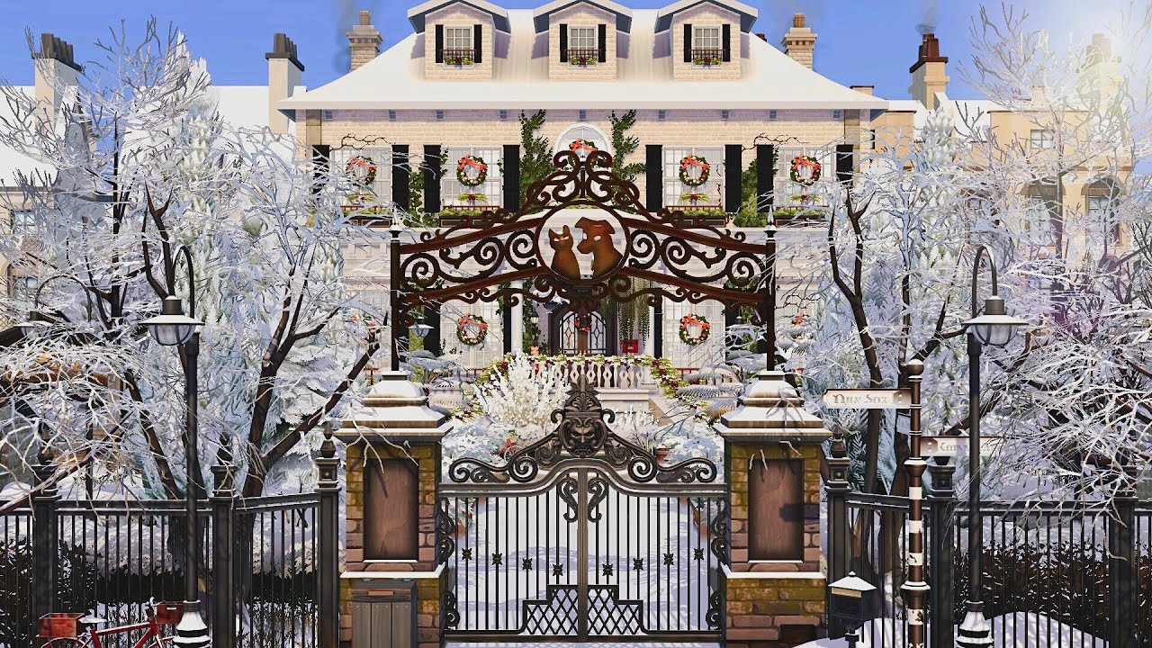 Christmas Mansion • The Sims 4 • No CC | Speed Build