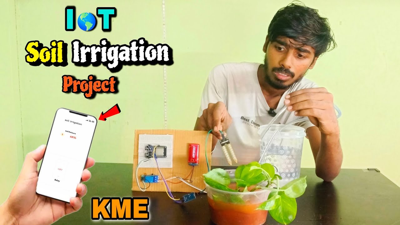 IoT based Soil Irrigation Project in KME | Agriculture based IoT Project | KME #iot #tech #research