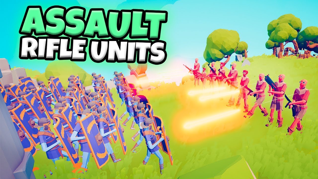 ASSAULT RIFLE UNITS VS EVERY FACTION | TABS MODDED GAMEPLAY