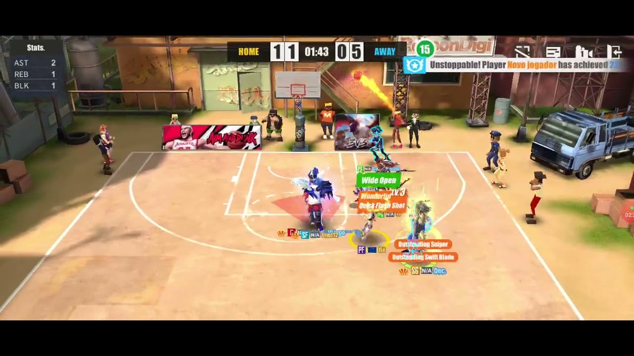 Elise control defence of match with 8 rebounds and 6 blocks #streetballallstar 