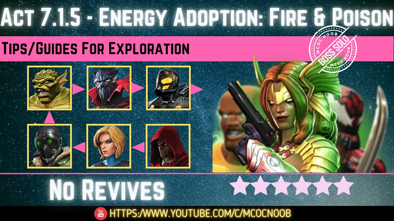 MCOC: Акт 7.1.5 &mdash; Принятие энергии: Огонь и яд &mdash; Советы/Руководства &mdash; Нет возрождений &mdash; Сюжетное ...