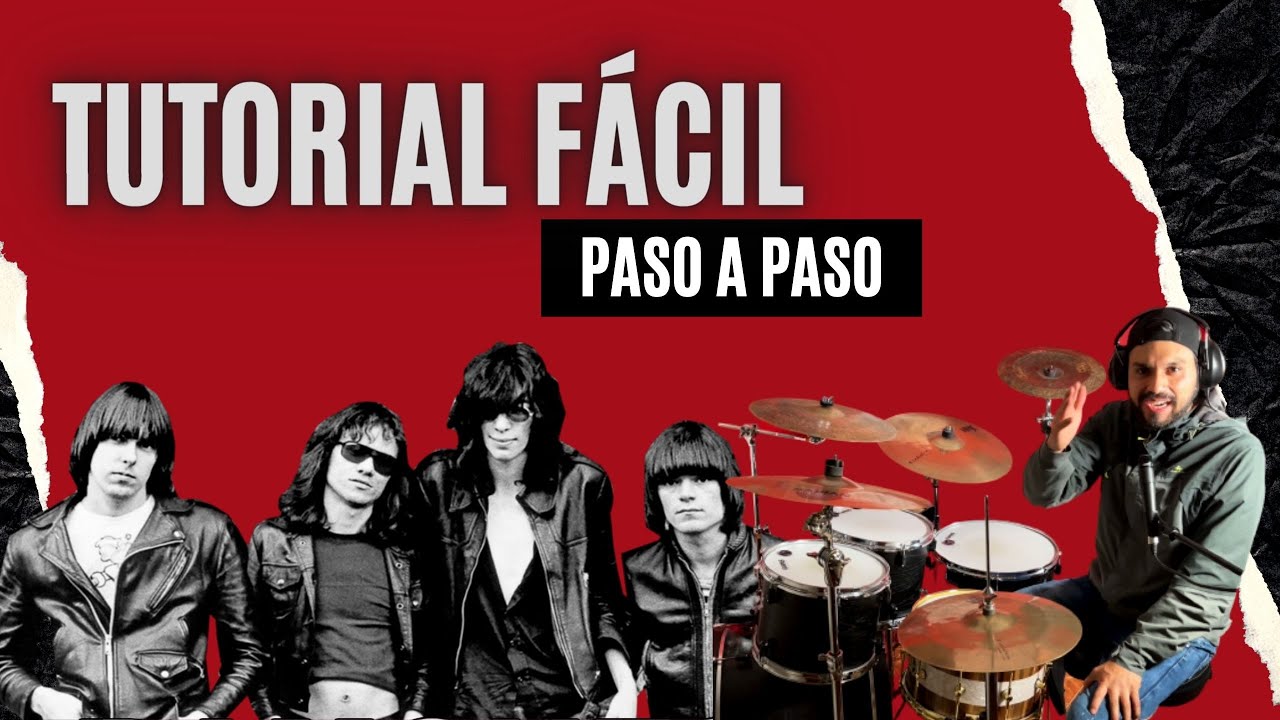 Cómo tocar Cretin Hop (RAMONES) en BATERÍA - TUTORIAL PUNK ROCK