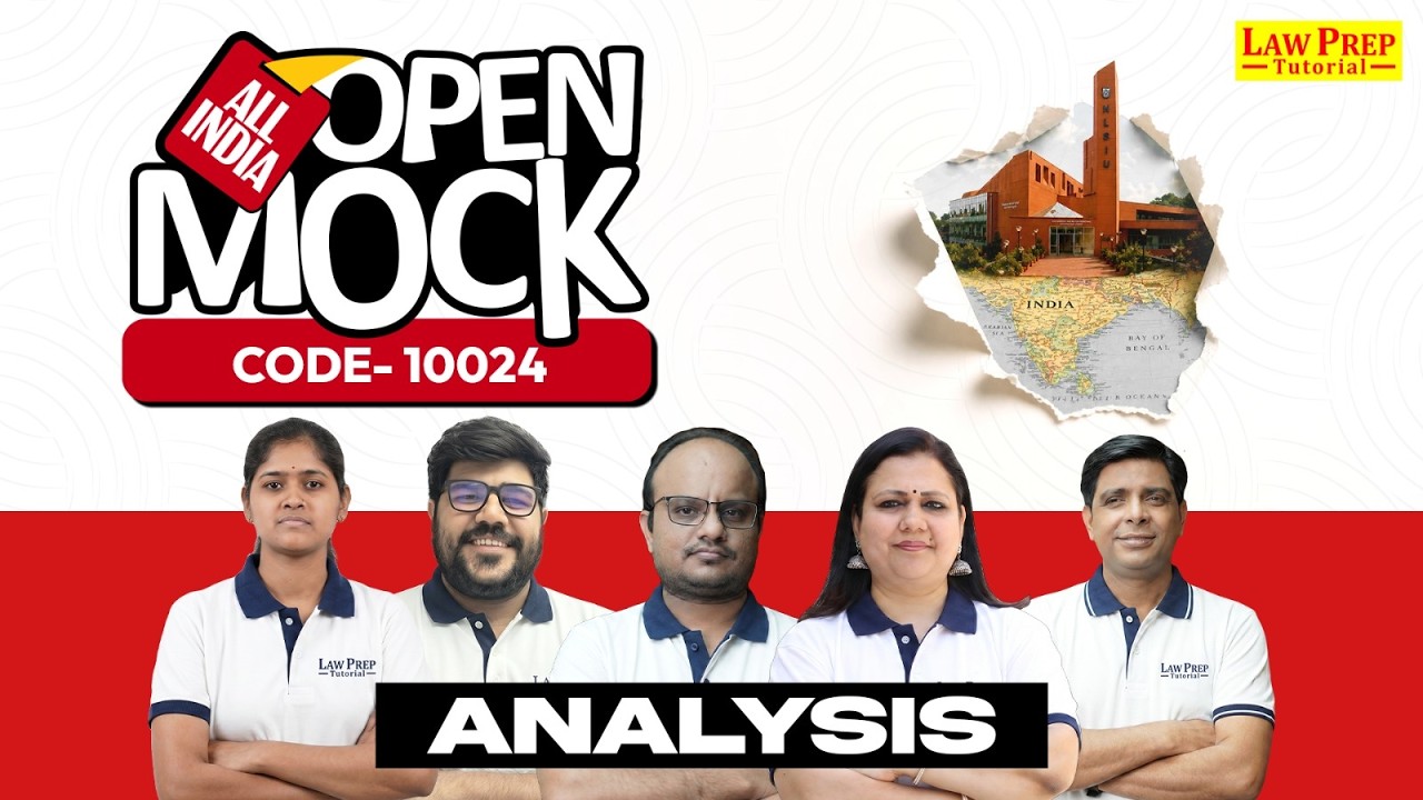 CLAT 2027 All India Open Mock | Complete Paper Analysis for CLAT by Law Prep Tutorial