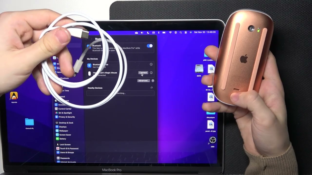Apple Magic Mouse: Отключение от Mac