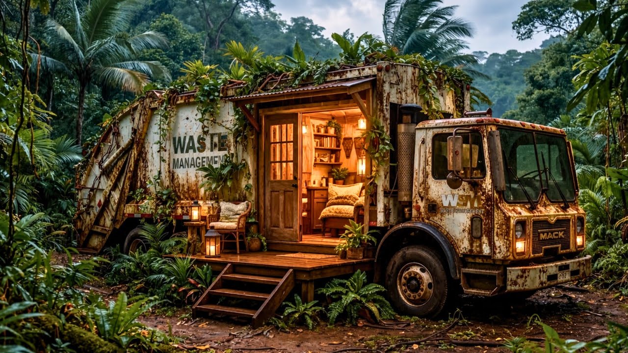 I Turned a Forgotten Trash Truck Into a Luxury Dream House (ASMR)