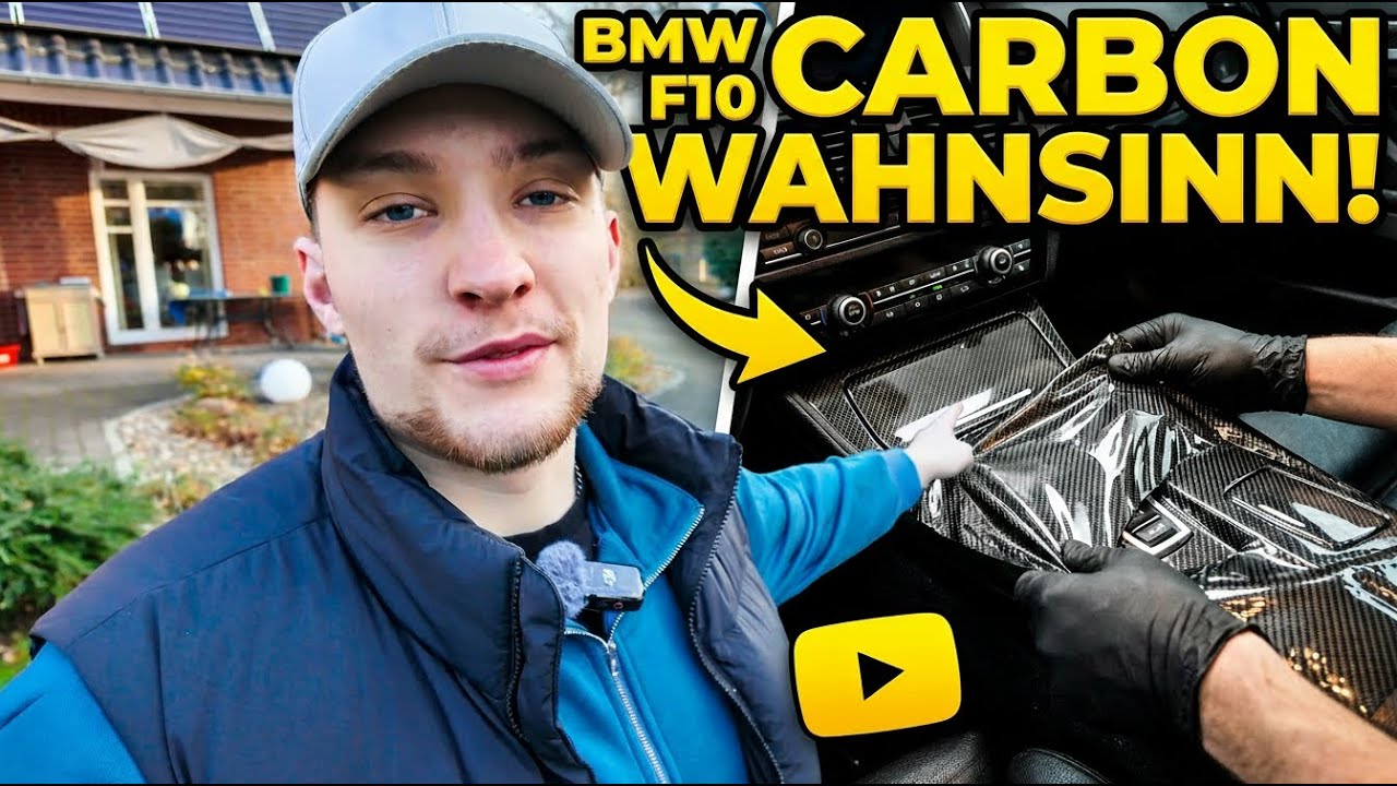 BMW F10 INTERIOR CARBON WRAP… DER UNTERSCHIED IST KRANK!! 😱🔥