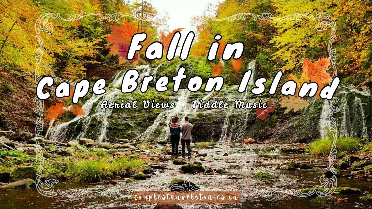Fall in Cape Breton Island - One Month of Aerial Views of Autumn Colors with Fiddle Music
