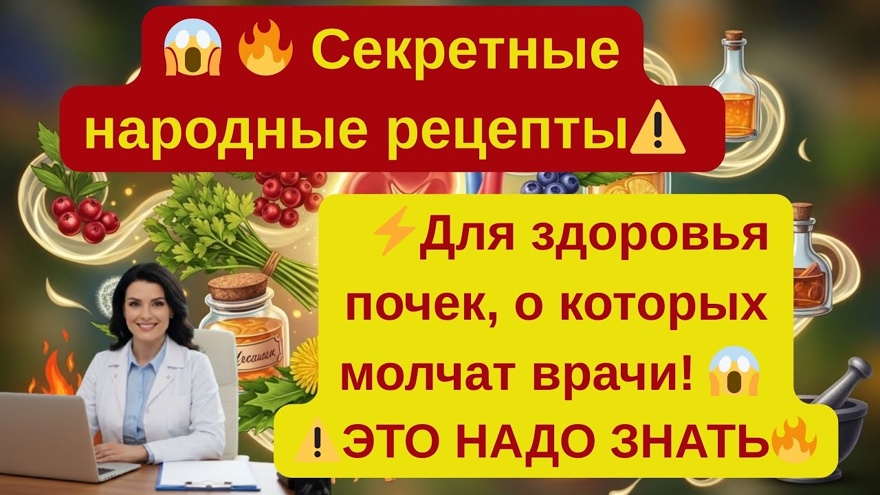 🔥 Секретные народные рецепты для здоровья почек, о которых молчат врачи! 🔥