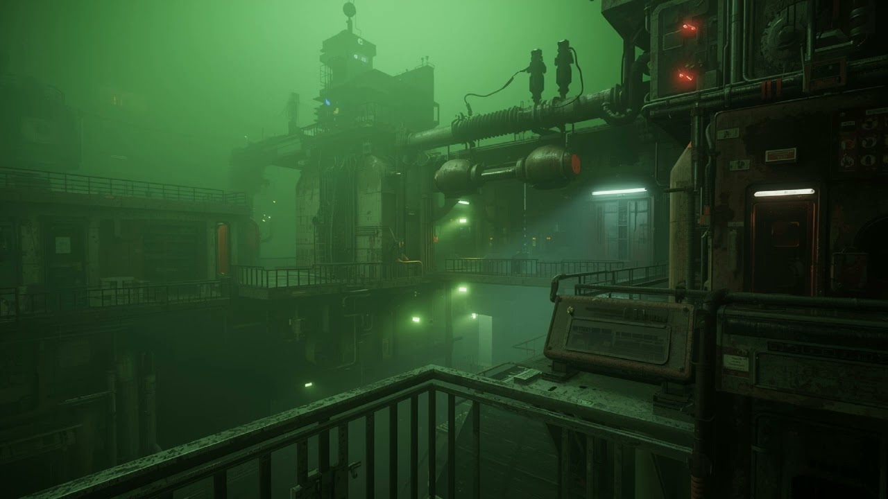 Toxic Veil Station ☢️2 Hour Alien Hazard Ambience  Corroded Outpost Soundscape  Sci Fi Danger|Sci-Fi