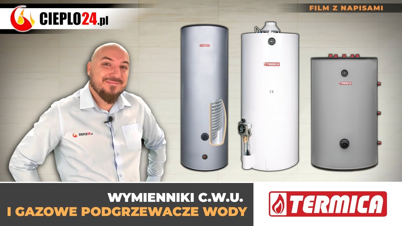 Wymienniki (zasobniki) c.w.u. i gazowe pojemnościowe podgrzewacze wody INOX od Termica - w Cieplo24