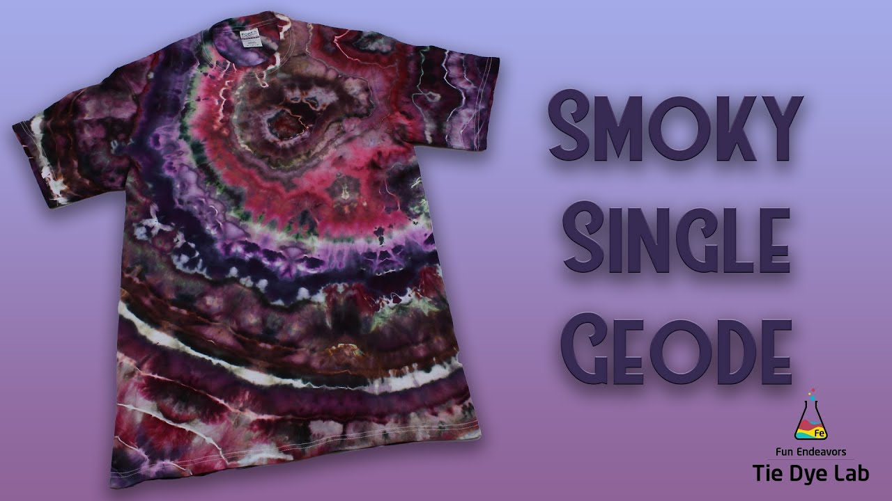 How To Ice Dye A Single Geode (Finished off with Hot Water)