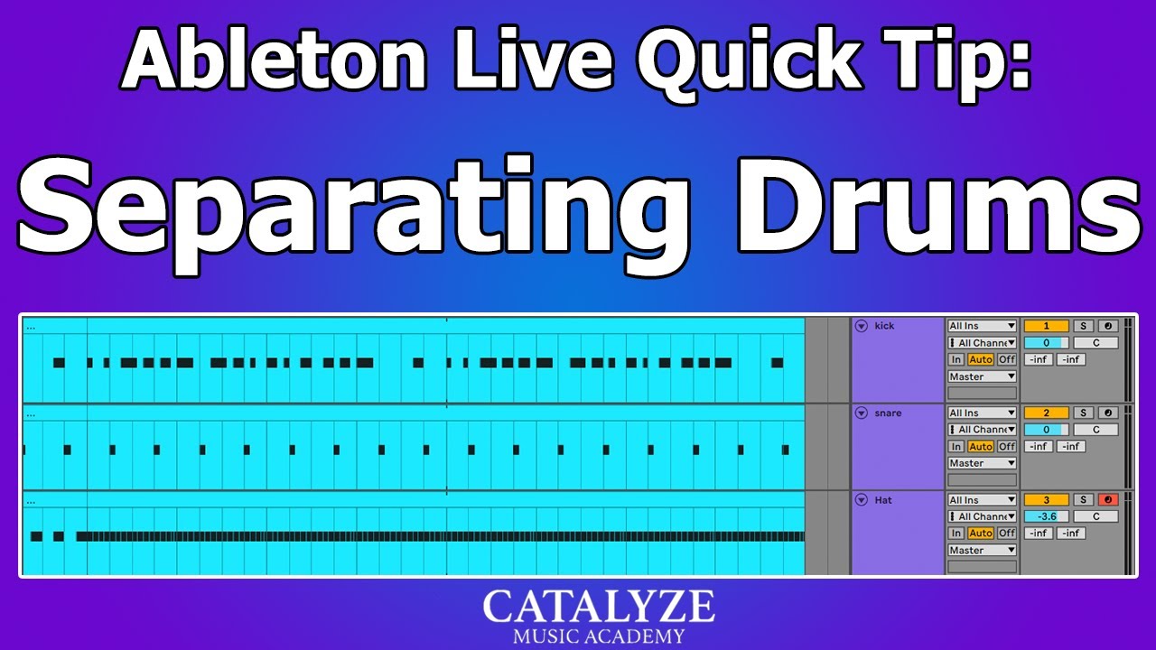 Ableton Live Quick Tip: Separating Drums