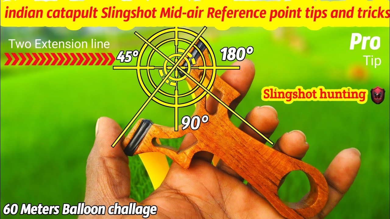 Indian slingshot catapult aim with variation of holding angle, slingshot hunting,#howtoaimslingshot