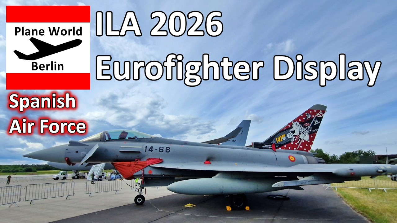 ILA 2026 Eurofighter Action Flying Display Spanish Air Force at Berlin Brandenburg Airport