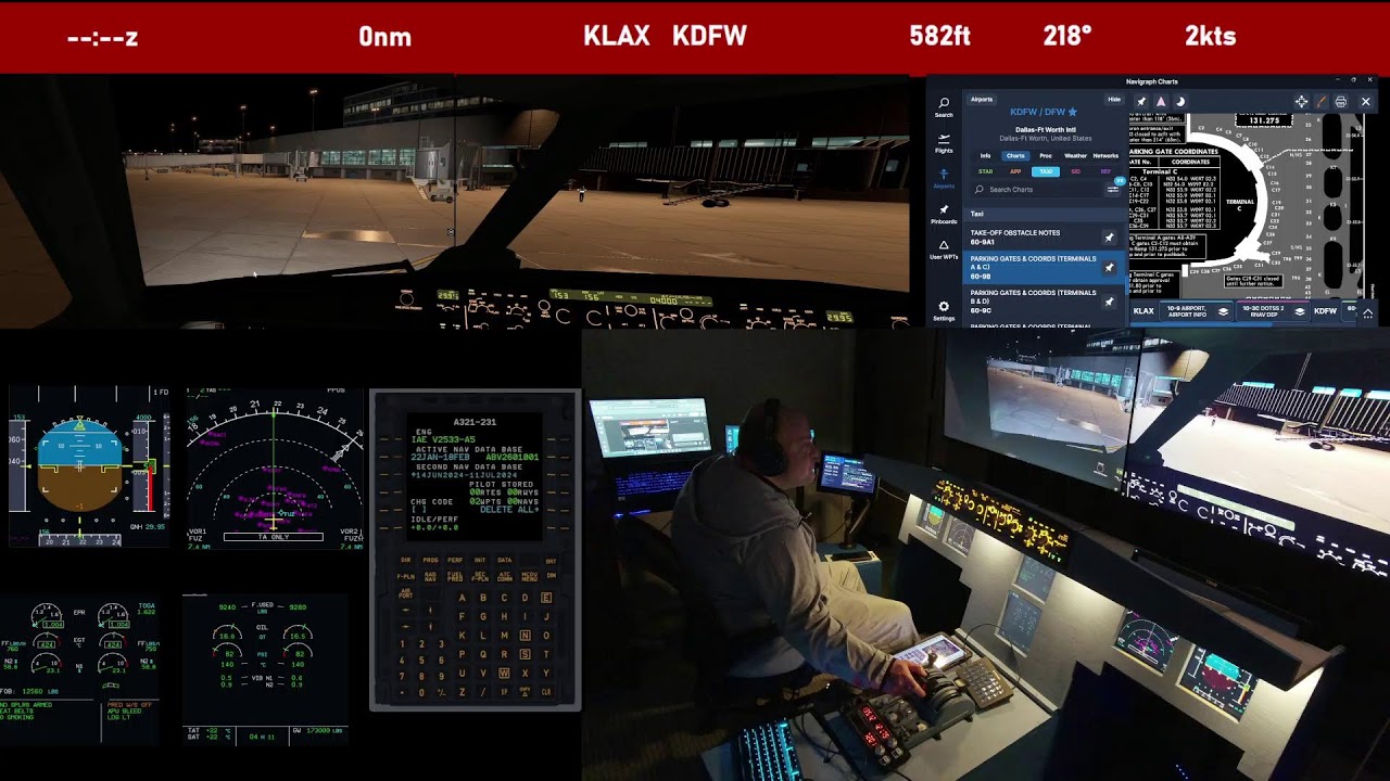 LAX-DFW | XPlane | Toliss A3321