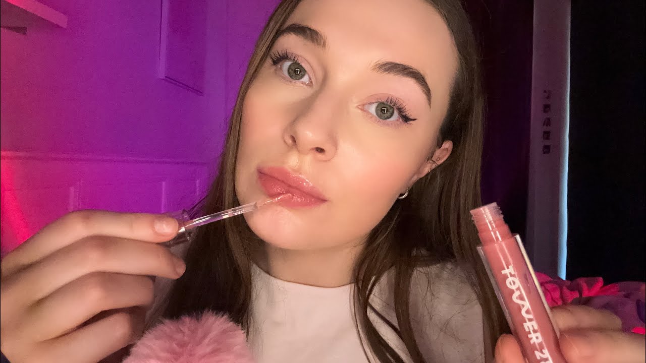 ASMR Lip Gloss Application | Personal Attention & Positive Affirmations for Sleep & Relaxation 🥰