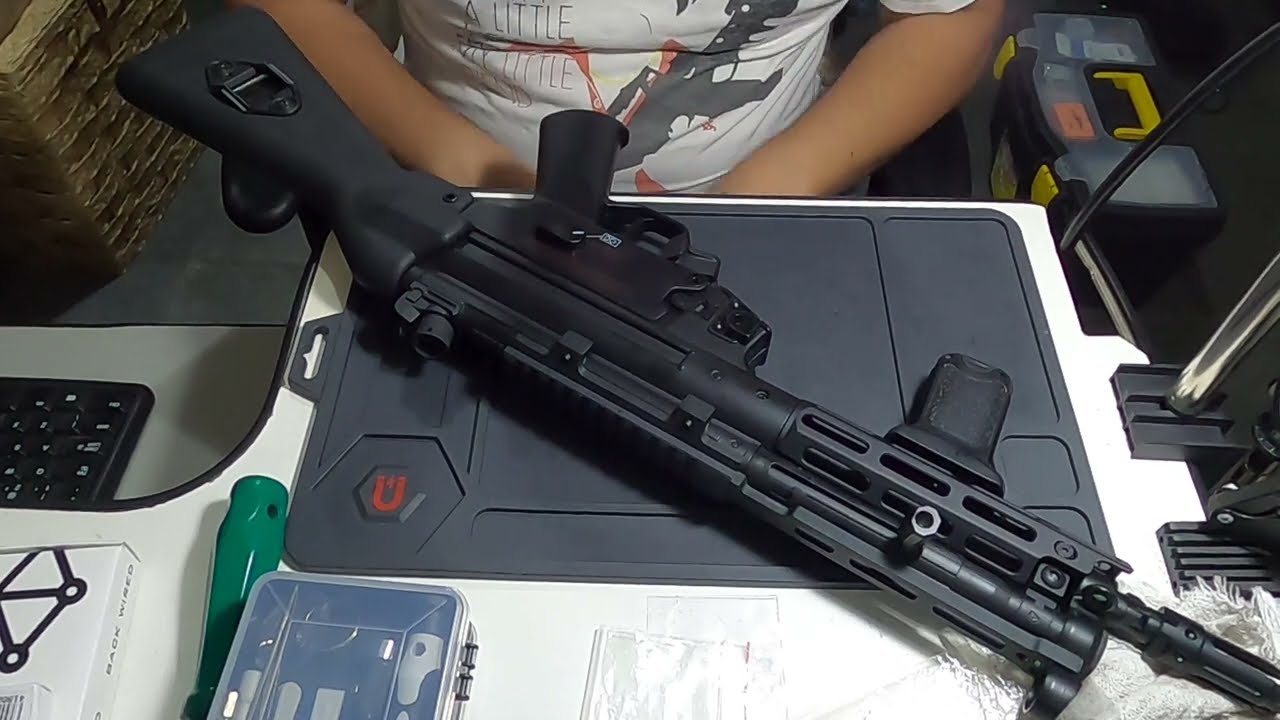 Airsoft Workshop - CYMA PLATINUM MP5 - CM.041G - Fazendo a build com motor T238 33k Brushless