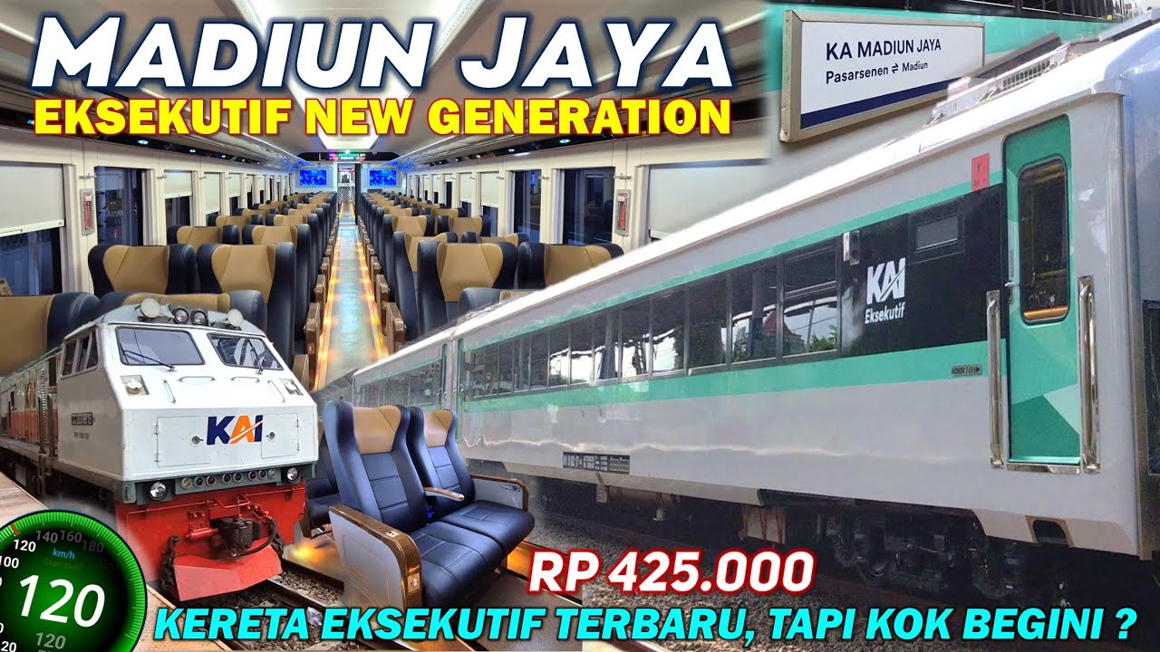 KERETA EKSEKUTIF NEW GEN TERBARU! Trip Mudik KA Madiun Jaya Eksekutif New Generation Modifikasi 2025