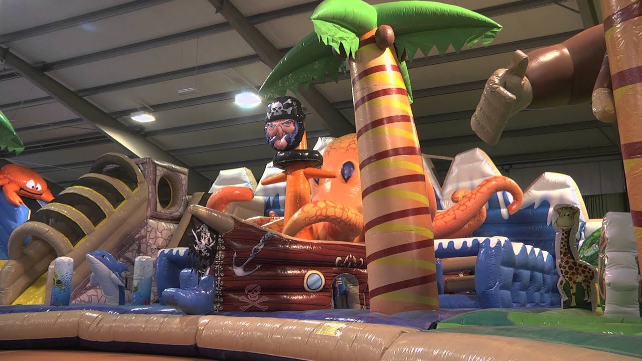 The biggest bouncy castle, moonwalk, bounce house in the world (official video)