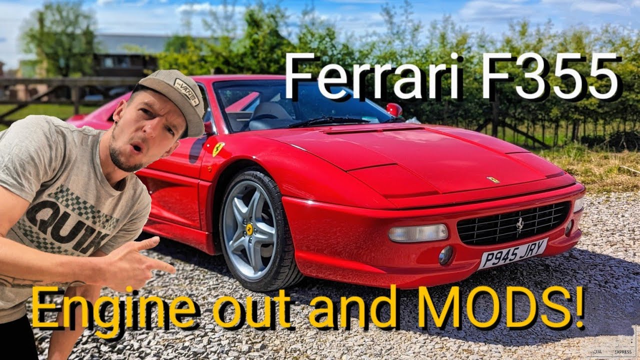 I took the engine OUT of this FERRARI 355 and MODIFIED IT! (CAMBELTS AND CAPRISTO EXHAUST!)