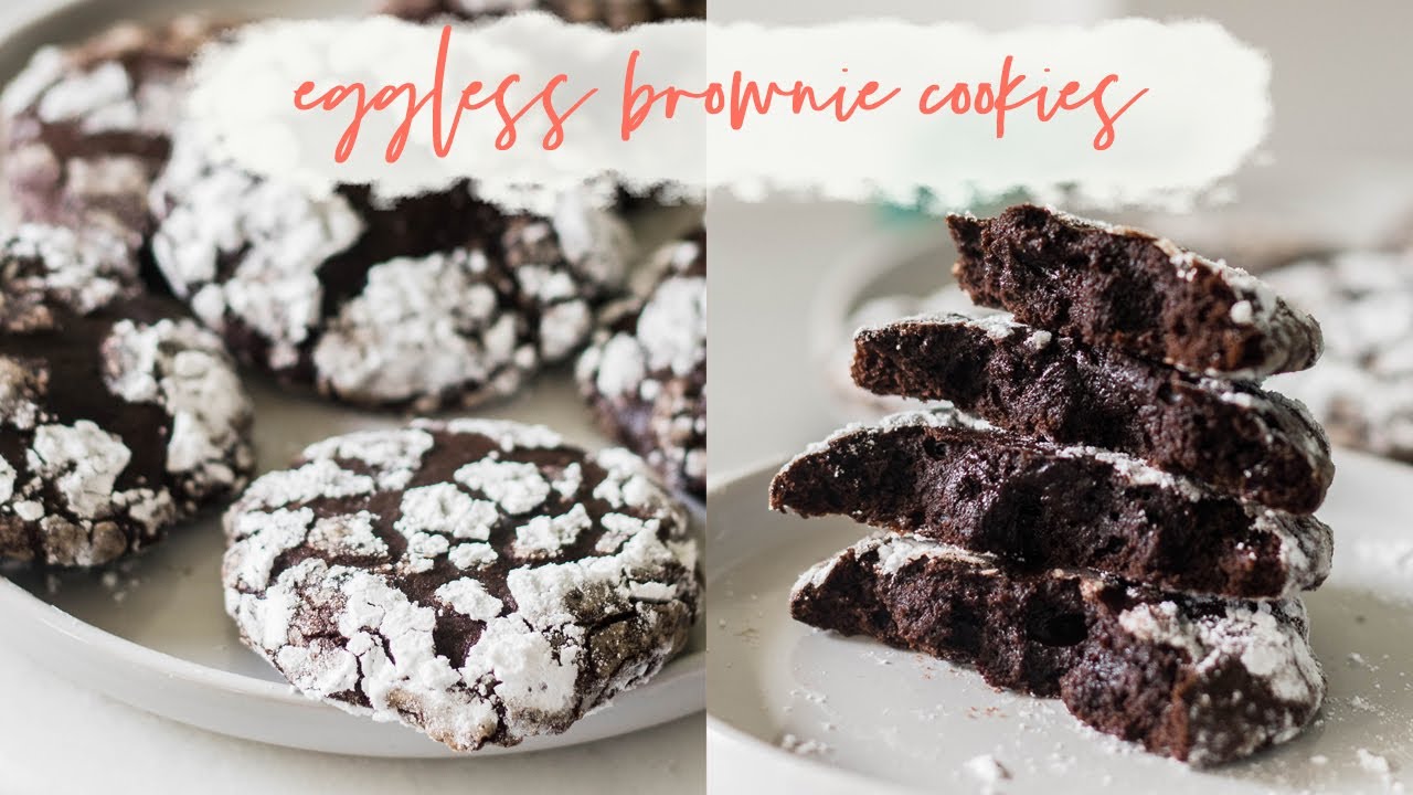 EGGLESS BROWNIE COOKIES RECIPE // Brownie Cookies Easy Recipe // How to make Brownie Cookies