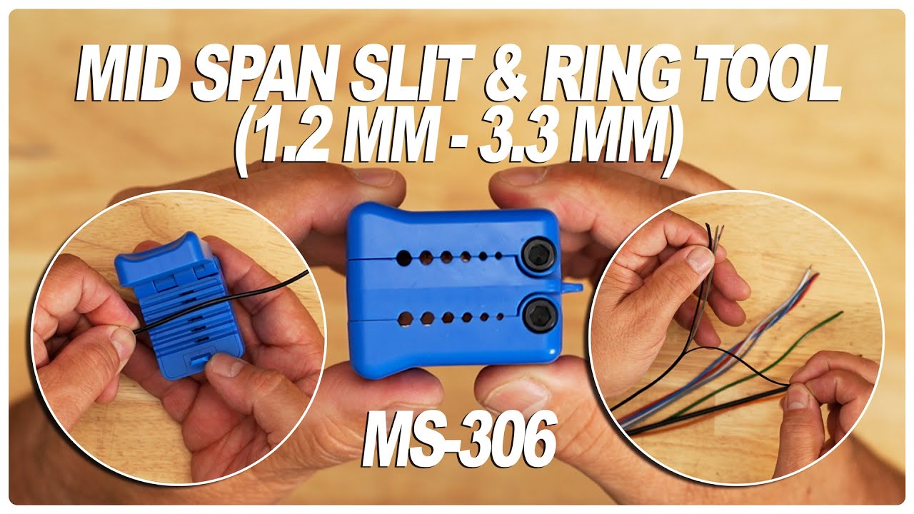 Jonard Tools Mid Span Slit & Ring Tool (MS-306) Product Video