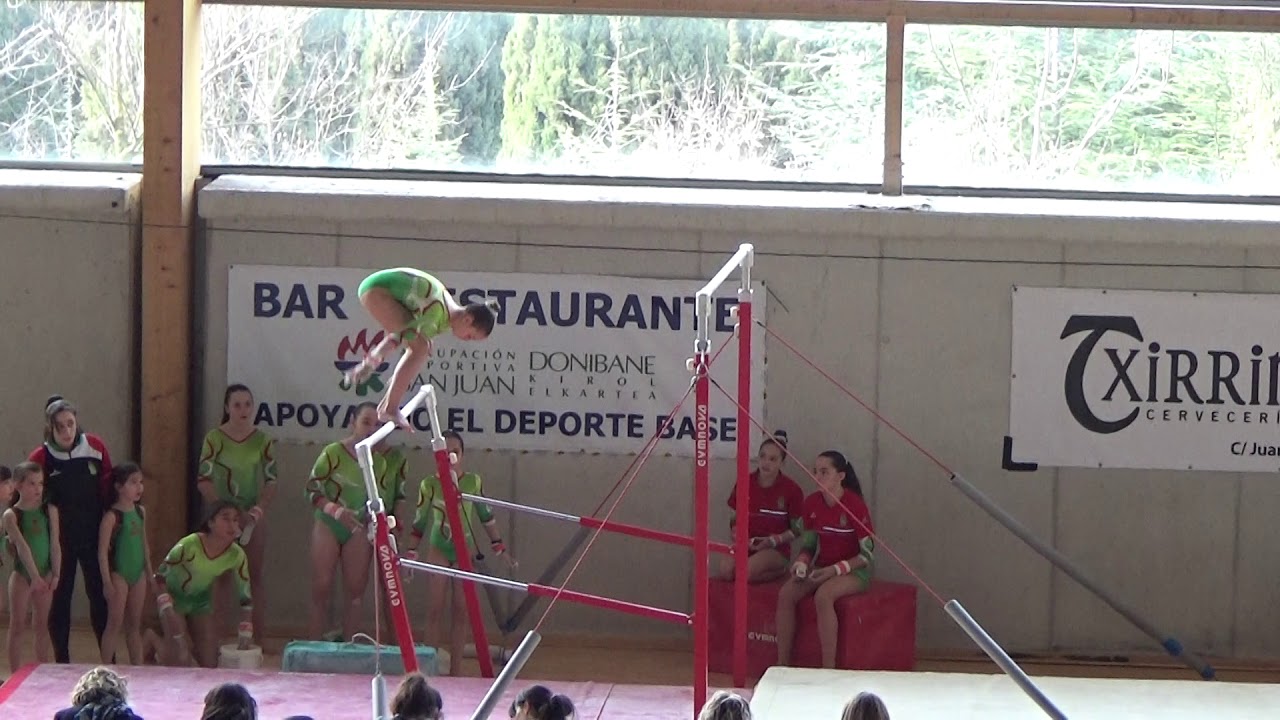 Gimnasia Artística JJDD de Navarra 2018. Paralelas. Nivel 6. Vía Olímpica