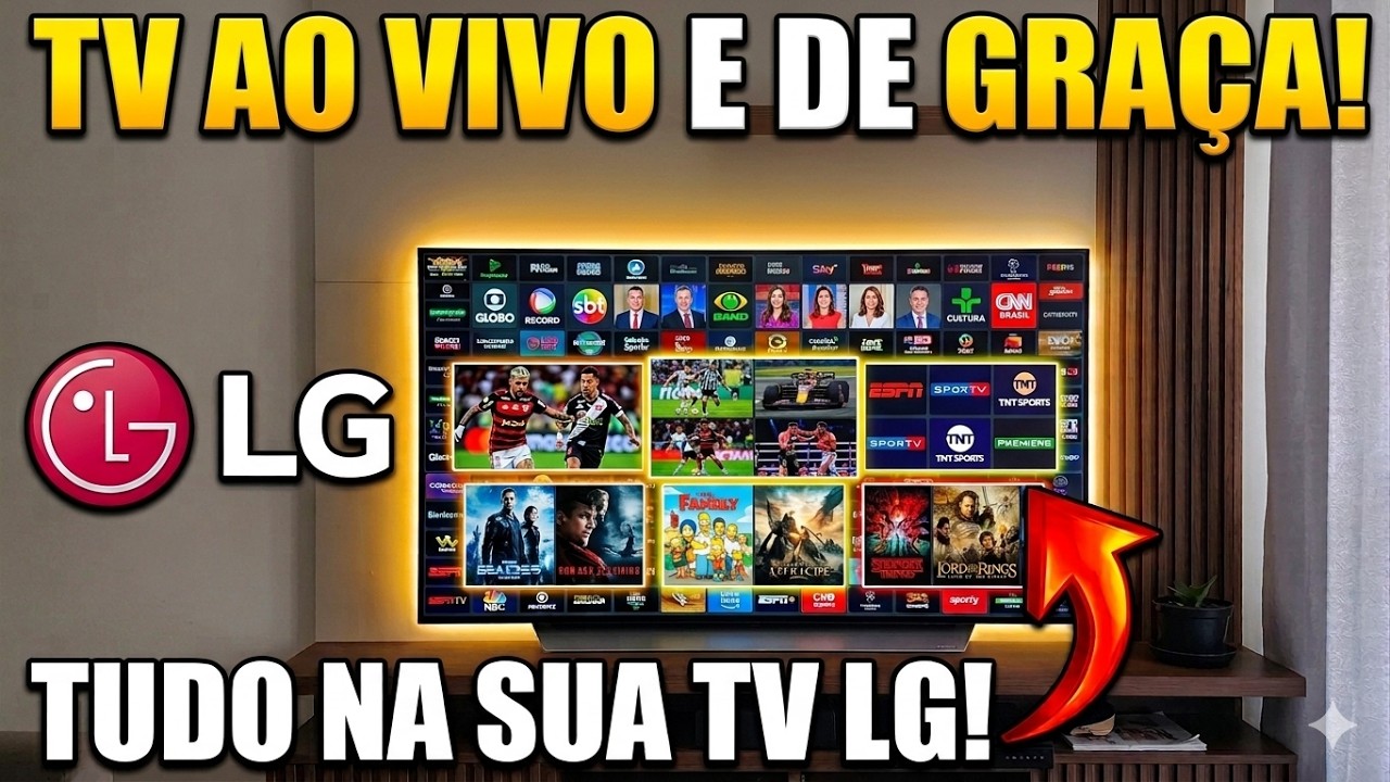 TV AO VIVO E DE GRAÇA NA TV LG!