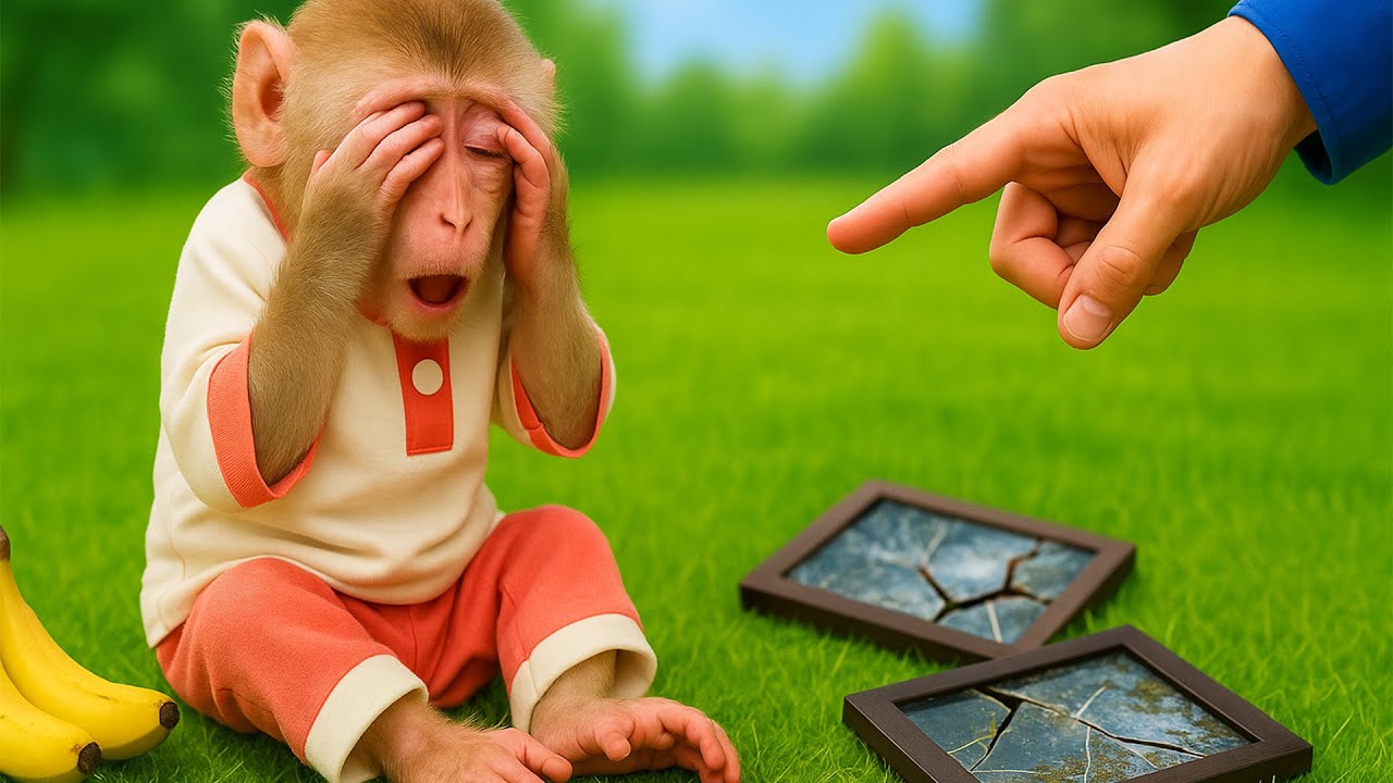 Monyet Lily dimarahi ayah karena asyik bermain sampai memecahkan foto ?! | Lily Indonesian