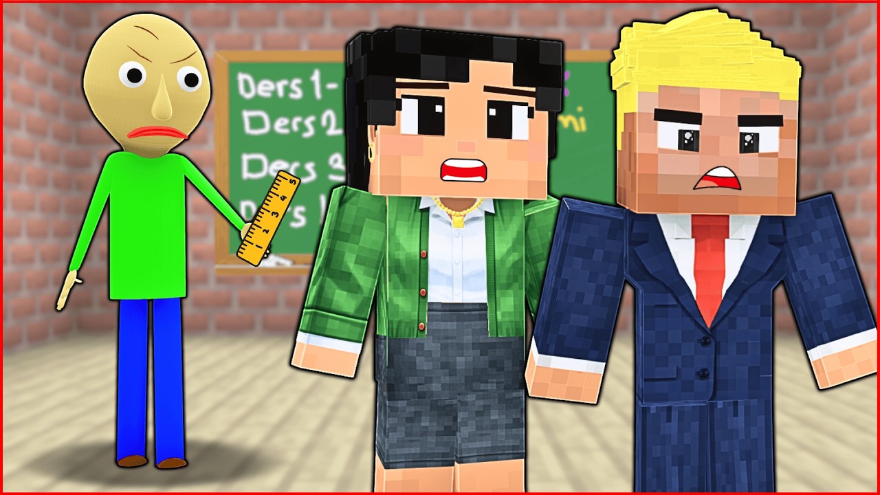 BALDİ, EFEKAN VE FATMA ÖĞRETMENİ OKULDAN KOVDU! 😱 - Minecraft
