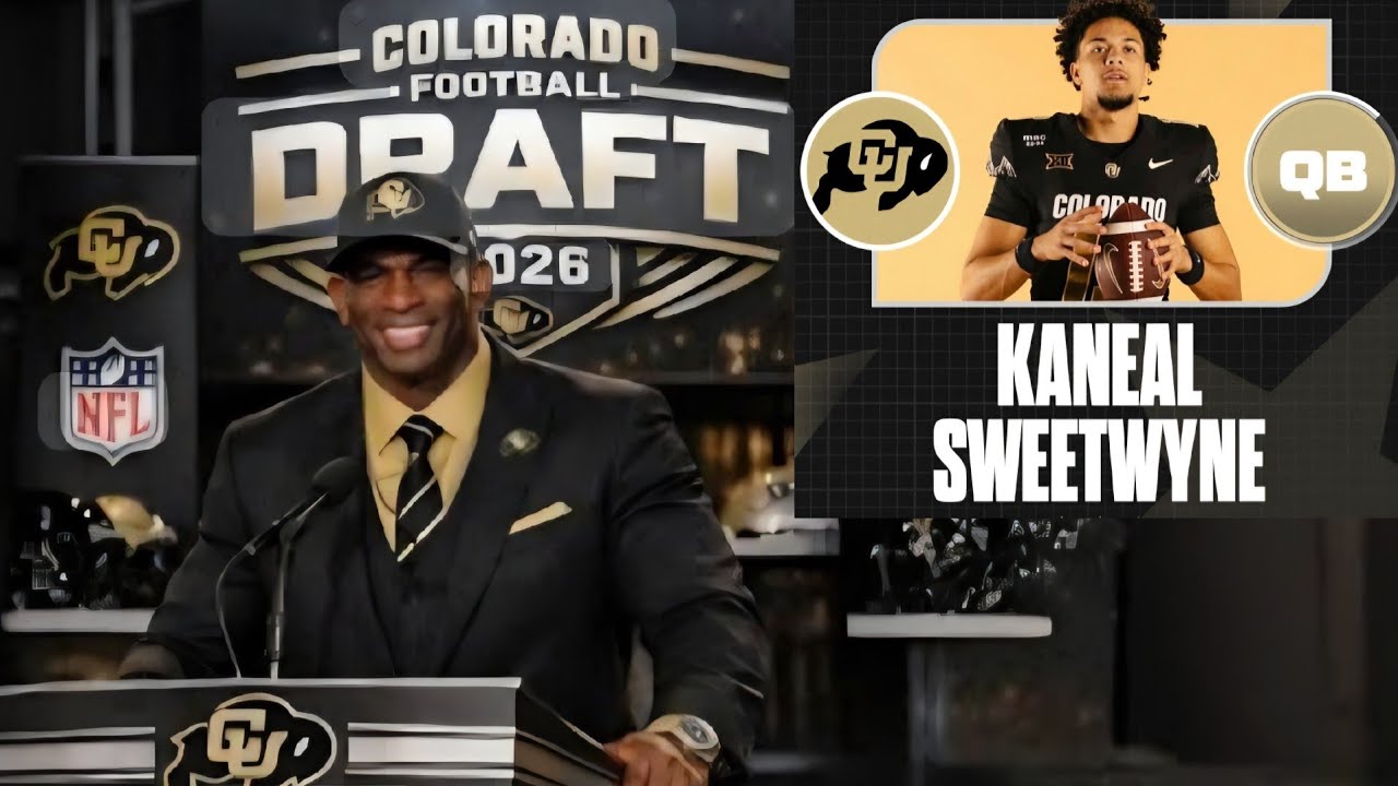 Colorado Football Spring Draft 1st OVERALL PICK QB KANEAL SWEETWYNE 